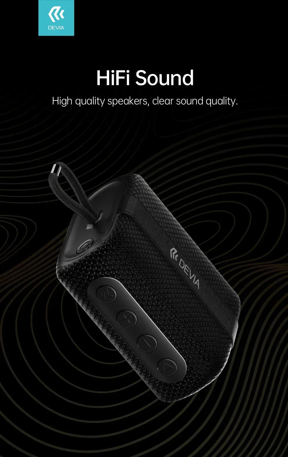 Devia Portable Wireless Speaker - Three