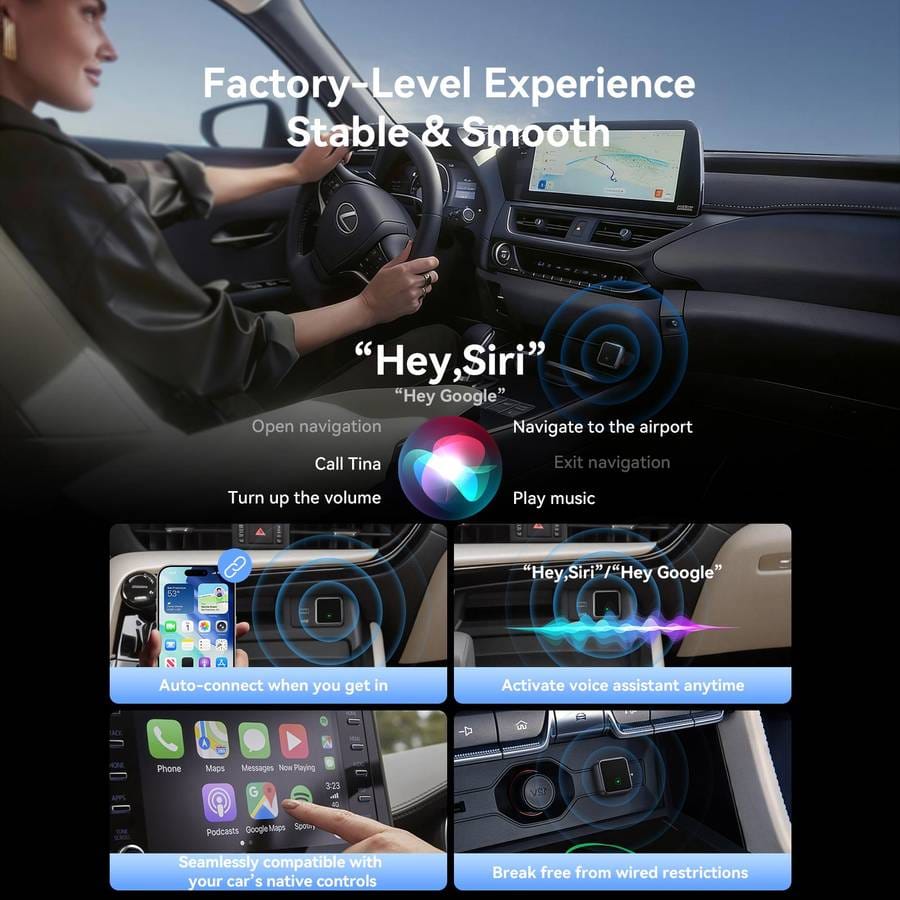 JOYROOM CarPlay Series 2 in 1 CarPlay / Android Auto Wireless Adapter JR-CP3