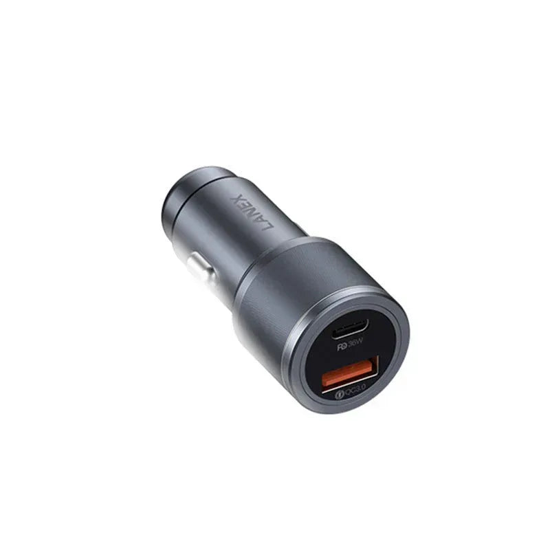 Lanex Car Charger 22.5+36W Fast Charger LQ06 - Three