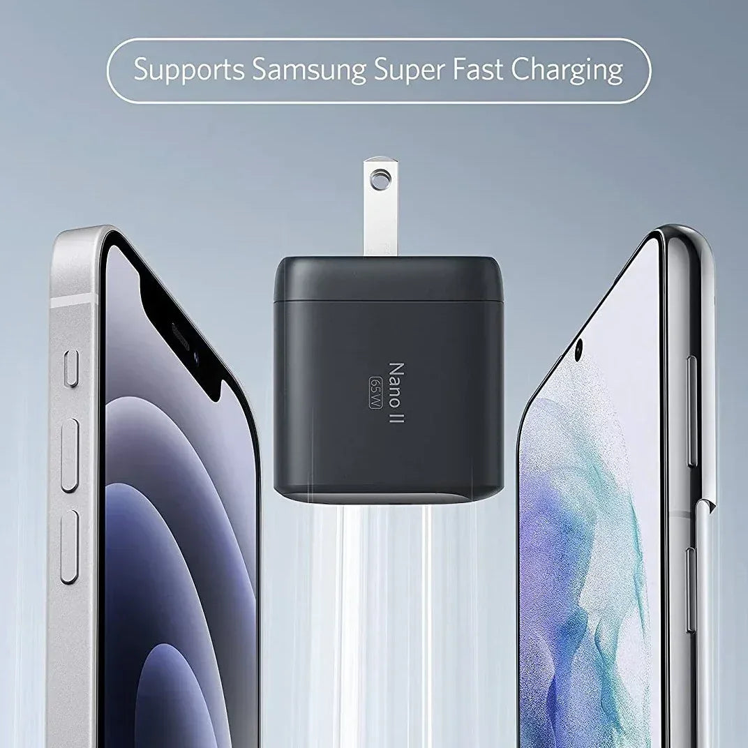 Anker Wall Charger Nano II 65W - Three