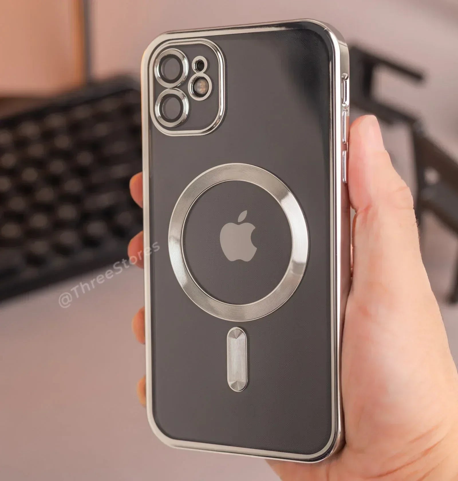 Glossy Magsafe Camera Protection Case iPhone 11 Pro Max - Three