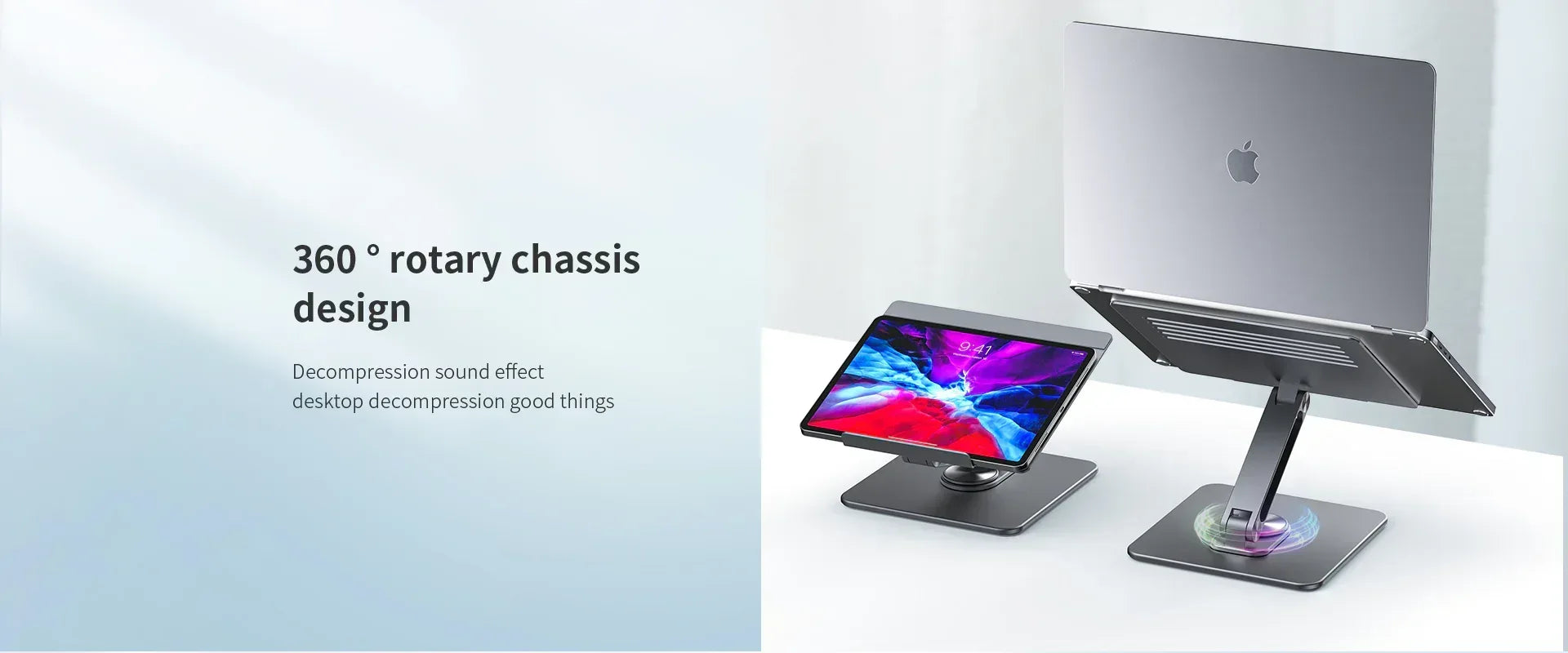 Recci Multi-Angle Laptop Stand 360 Rotation RHO-M17 - Three