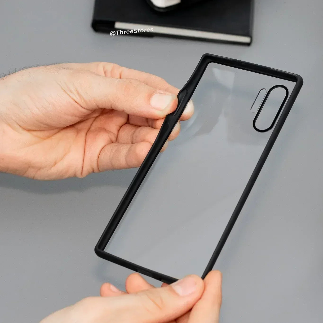 Q Series TPU Clear Back Case Samsung Note 10 Plus - Three