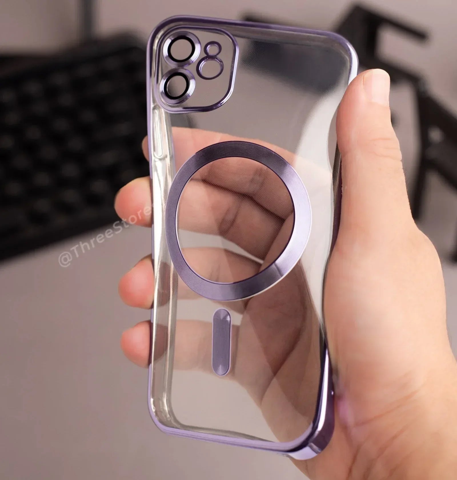 Glossy Magsafe Camera Protection Case iPhone 11 Pro Max - Three