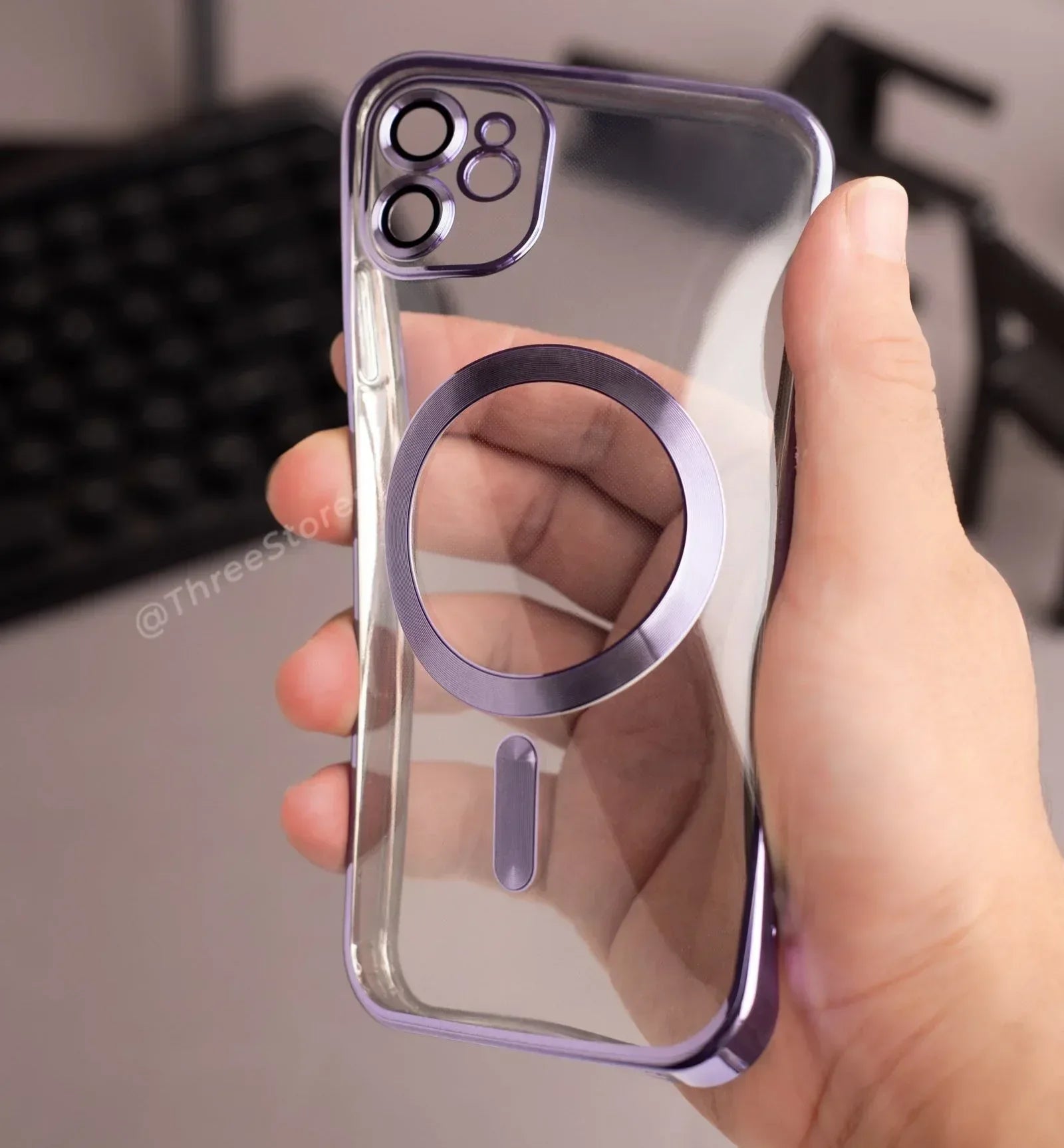 Glossy Magsafe Camera Protection Case iPhone 11 Pro - Three