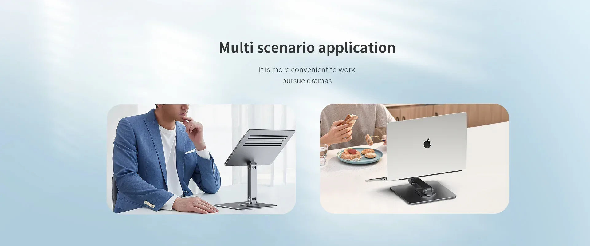 Recci Multi-Angle Laptop Stand 360 Rotation RHO-M17 - Three