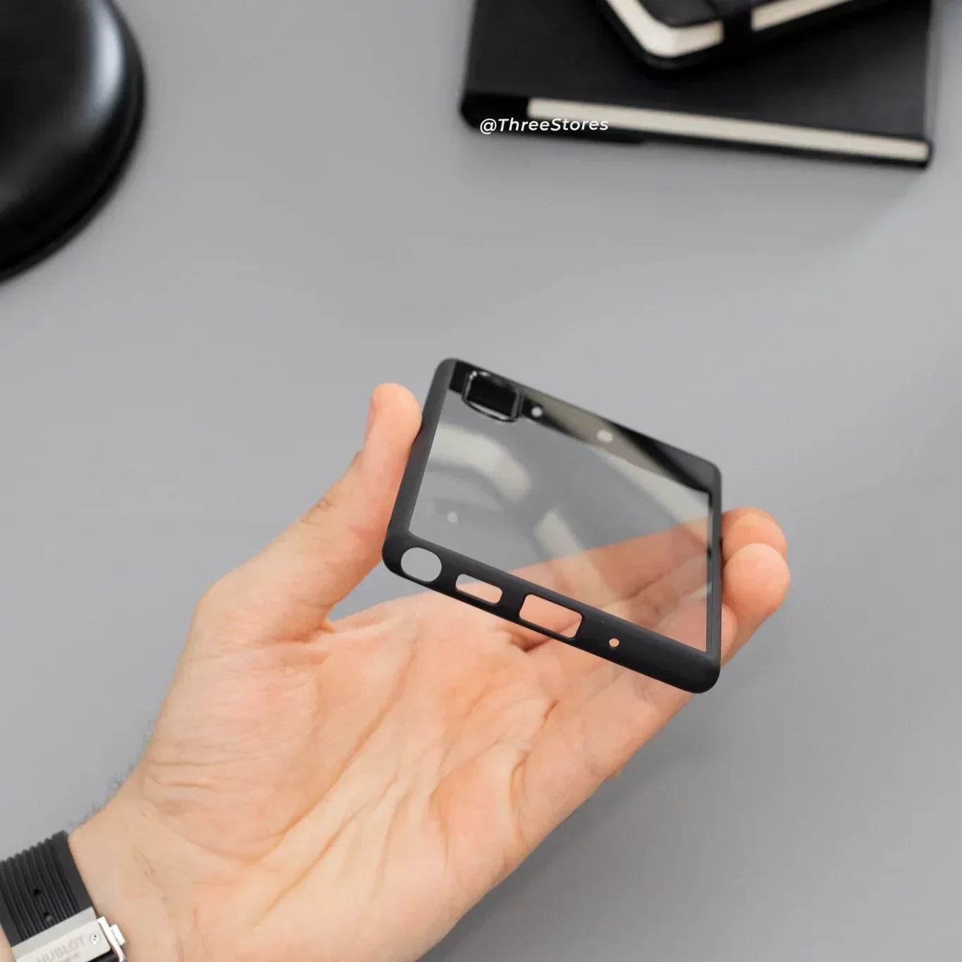 Q Series TPU Clear Back Case Samsung Note 10 Plus - Three