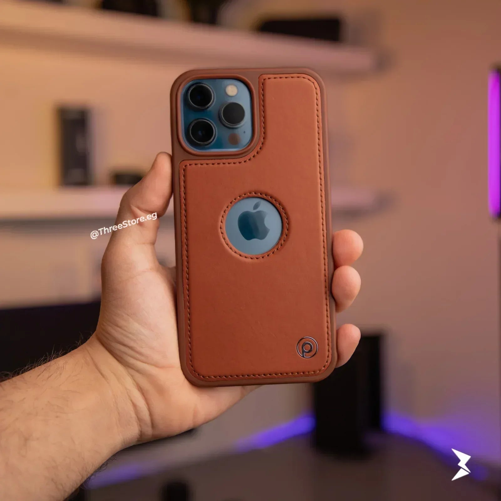Piblue Leather Apple Case iPhone 13 Pro Max - Three