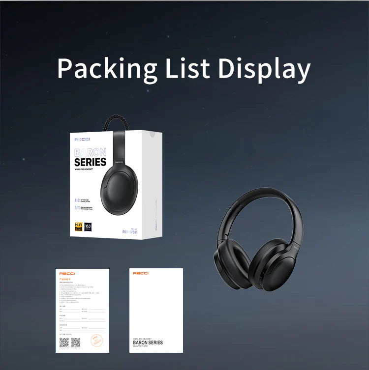 Recci Baron Series Bluetooth Earphone