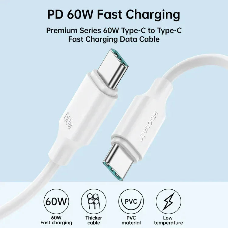 Joyroom 60W Type-C to Type-C Cable S-CC060A9 - Three
