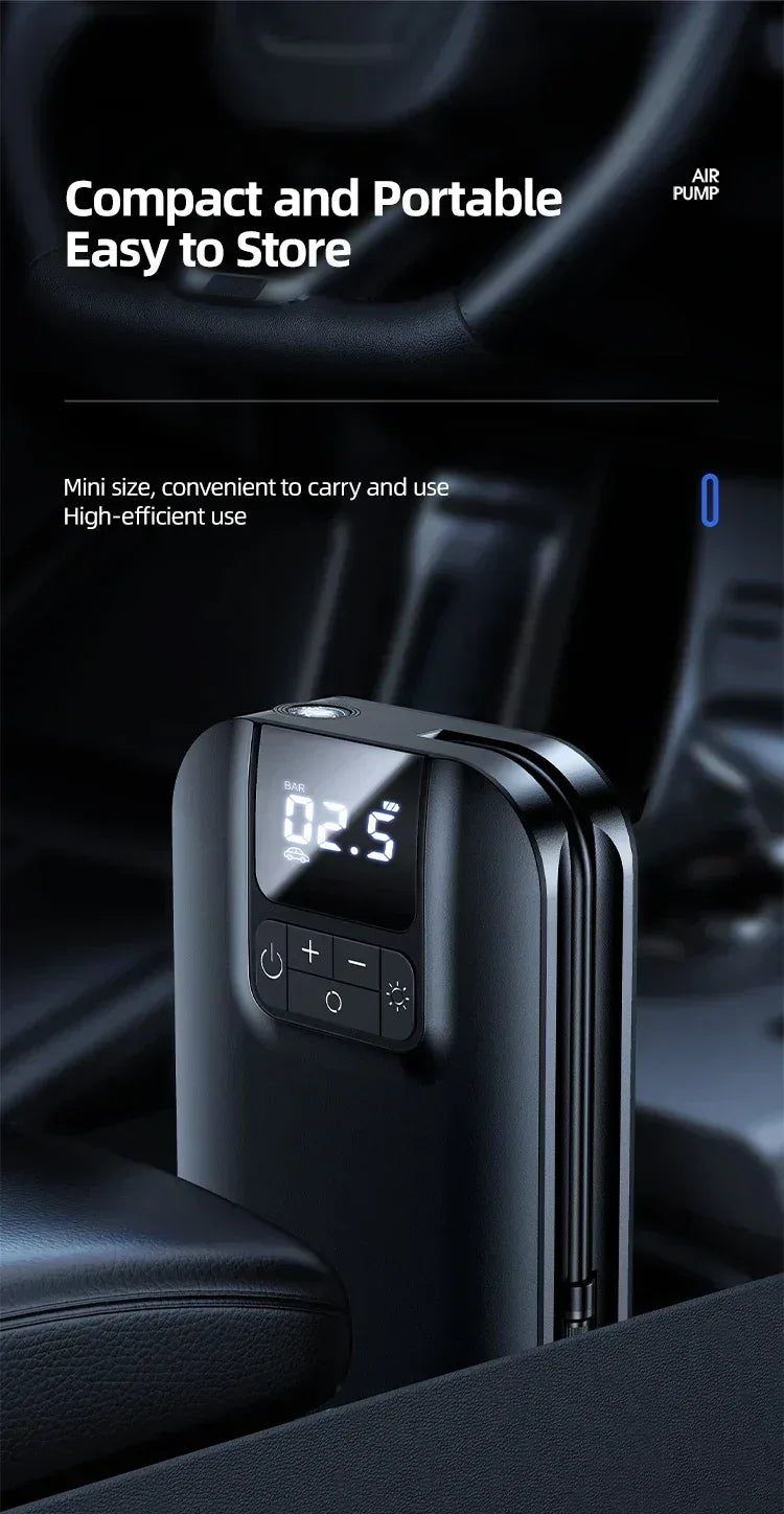 USAMS Mini Car Air Pump 5000Mah US-ZB215 - Three
