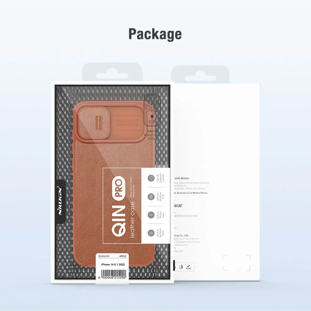 Nillkin Qin Pro Series CamShield Leather case iPhone 14 Plus - Three