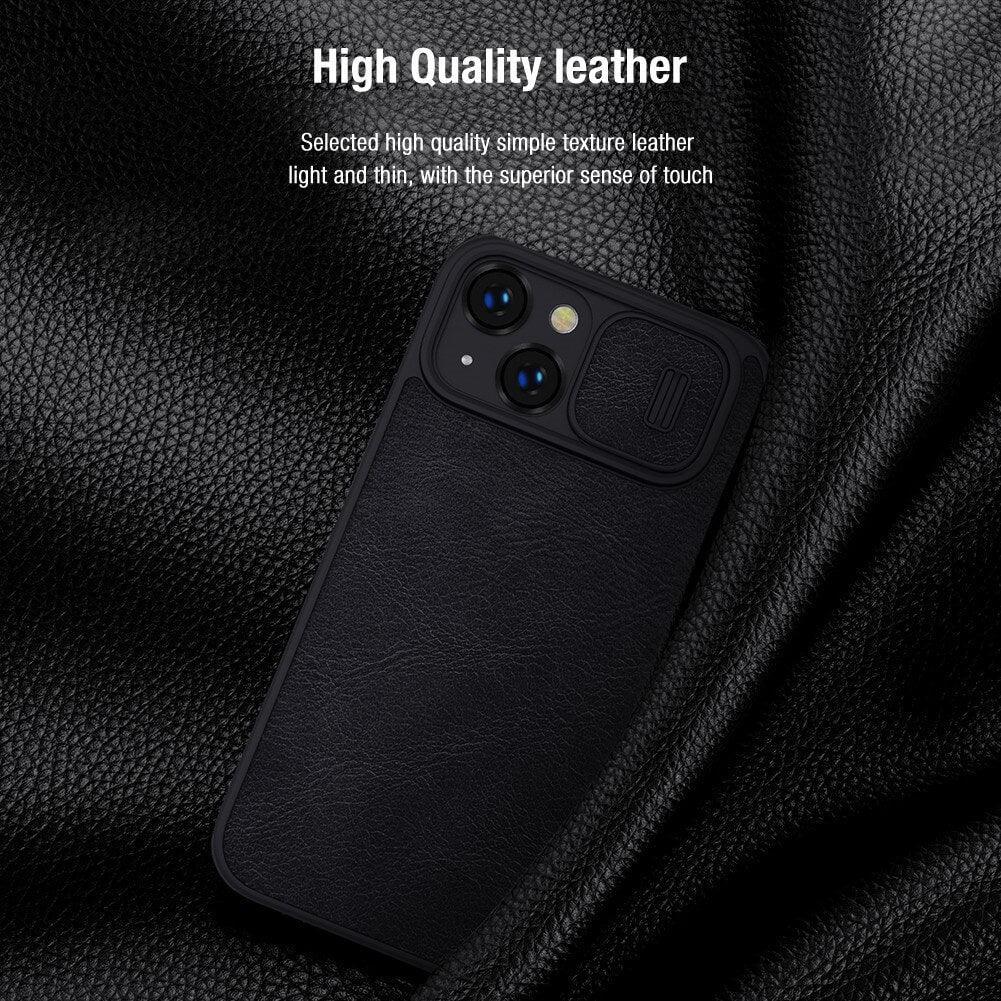 Nillkin Qin Pro Series CamShield Leather case iPhone 14 - Three