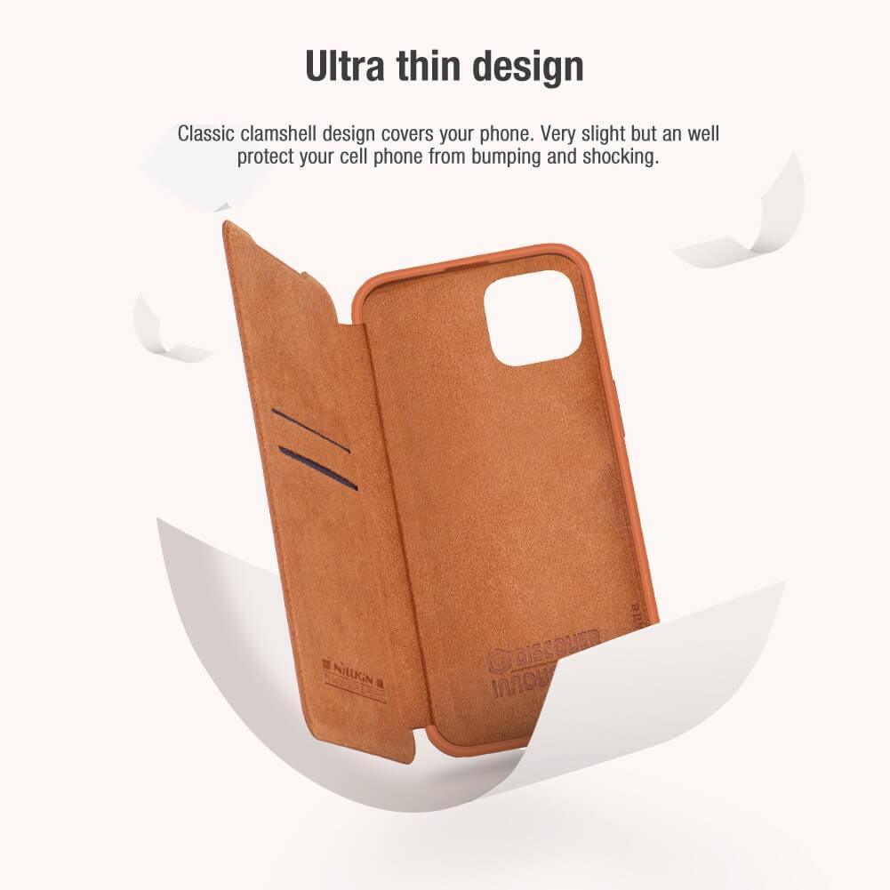 Nillkin Qin Pro Series CamShield Leather case iPhone 14 - Three