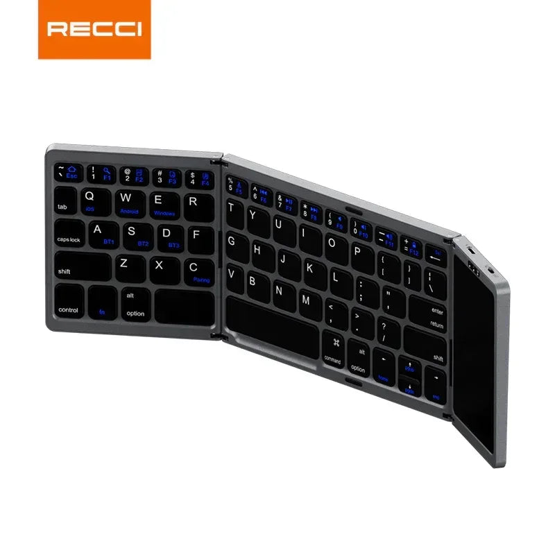 Recci Triple Folding Touch Bluetooth Keyboard RCS-K01 - Three