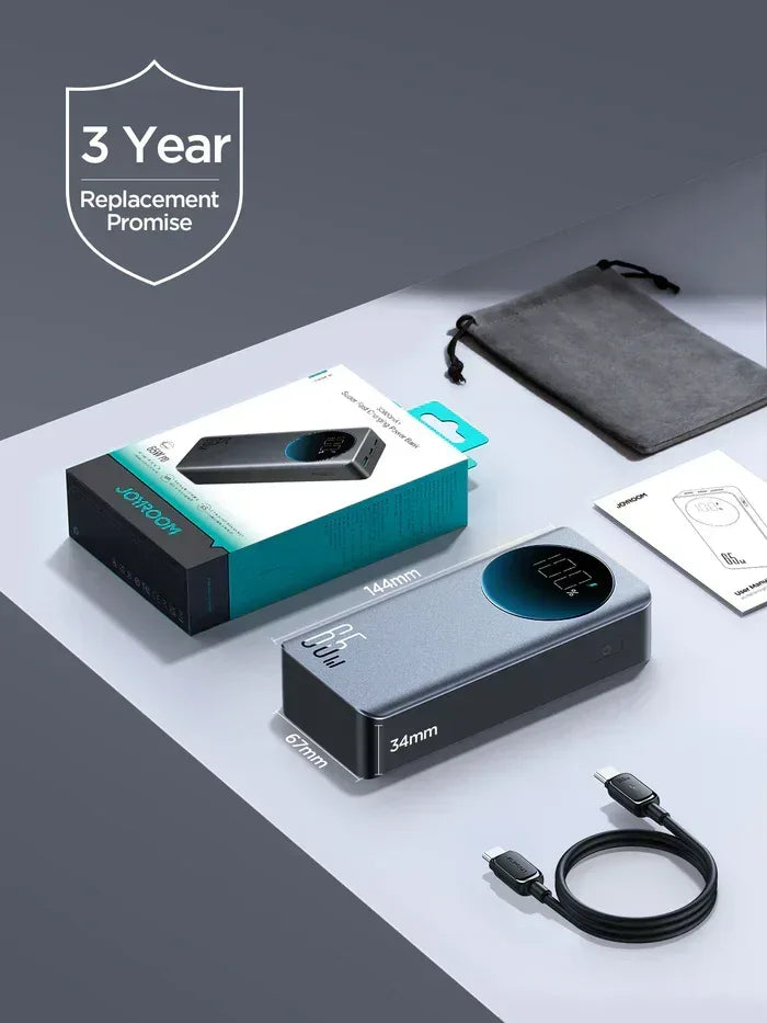 Joyroom 65W Power Bank 30000mAh JR-PBF05 - Three
