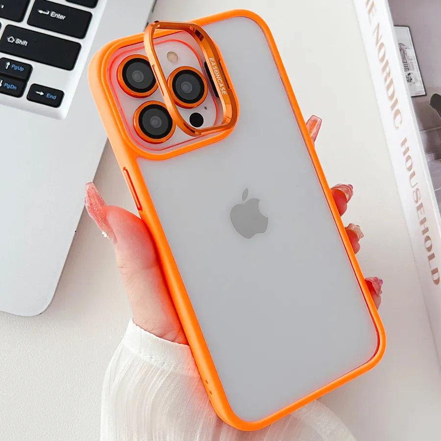 Bracket With Lens Film Case iPhone 12 / 12 Pro