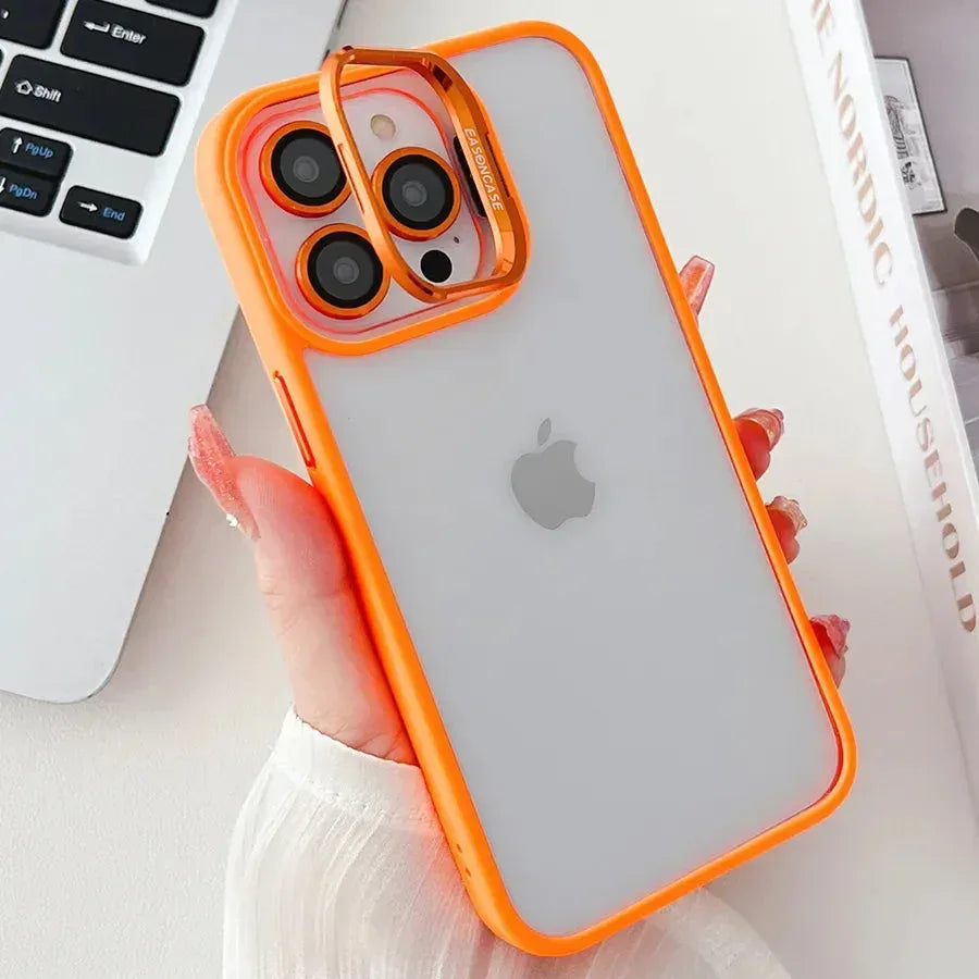 Bracket With Lens Film Case iPhone 12 / 12 Pro - Three