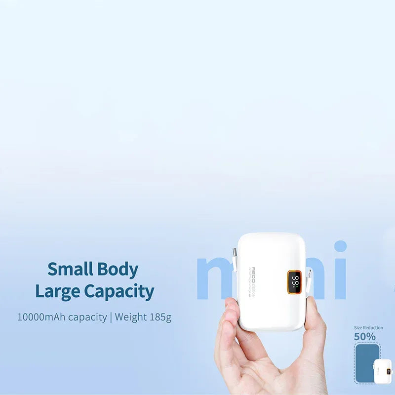 Recci Genius 10000 mAh Fast Charging Power Bank RPB-P33 - Three