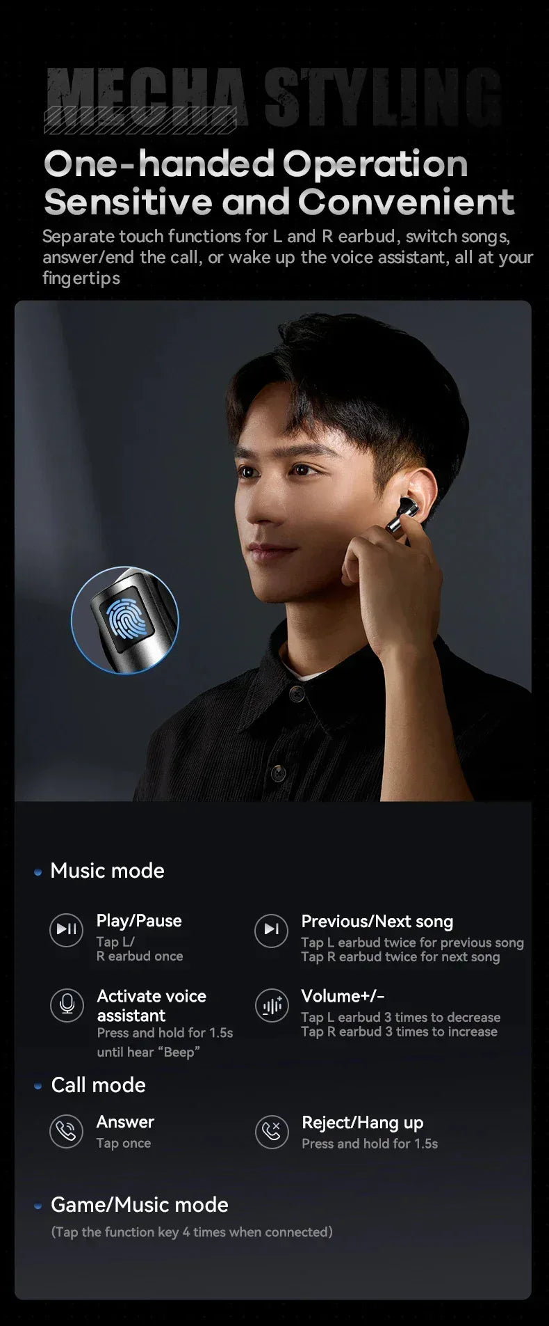 Remax Gamebuds Gaming True Wireless Earphone G2 - Three