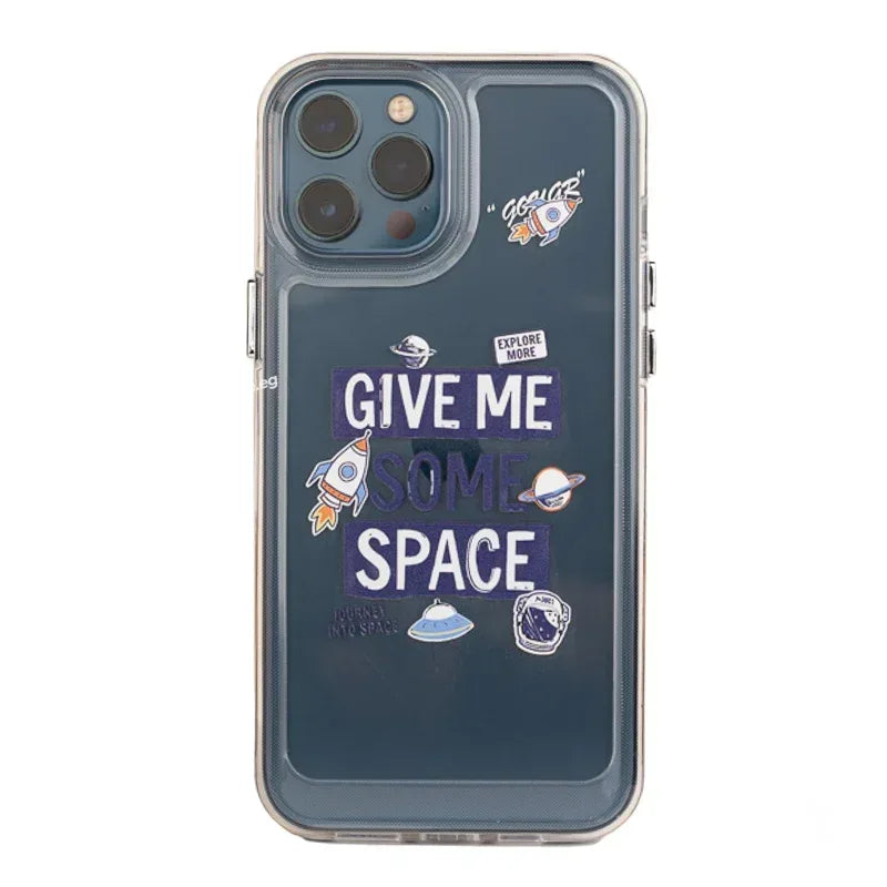 Transparent Printed Case iPhone 12 Pro Max - Three