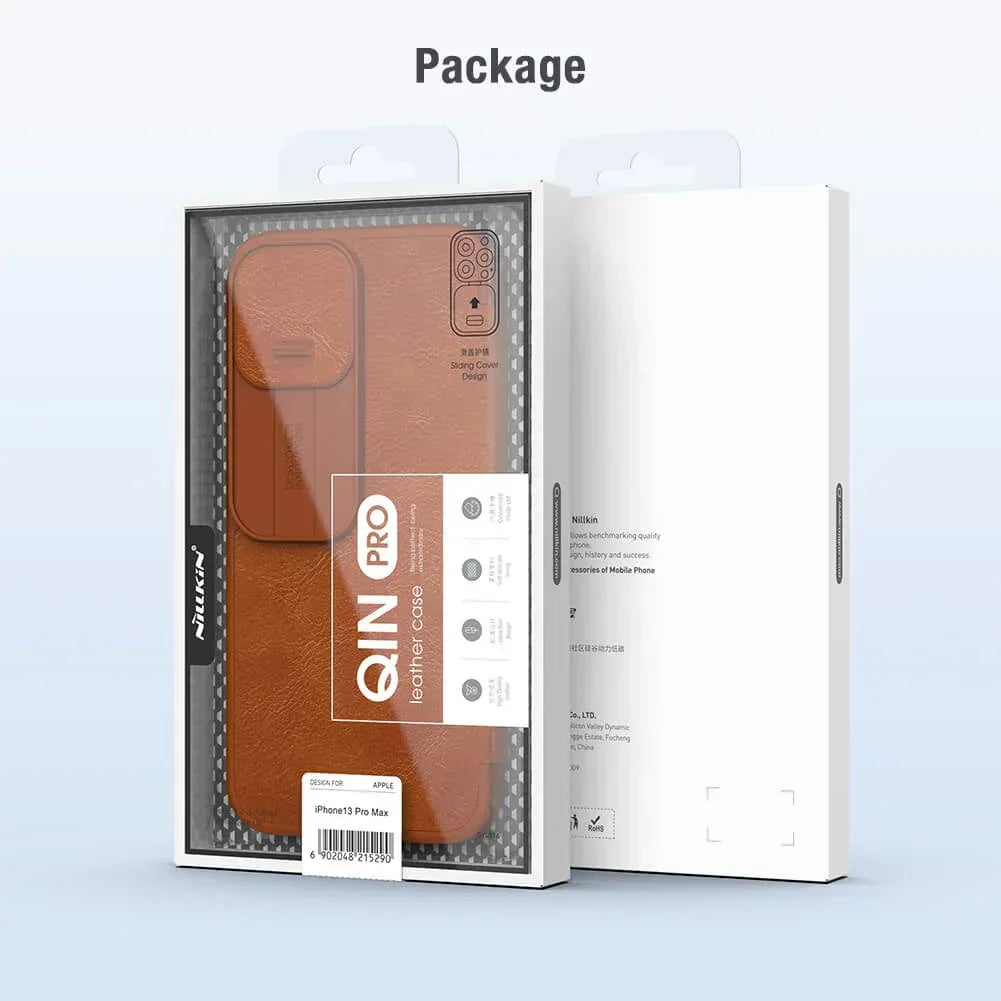 Nillkin Qin Pro Series CamShield Leather case iPhone 14 Pro - Three