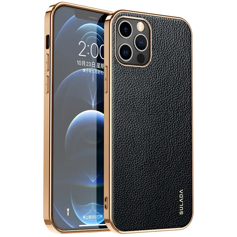 Sulada Enjoyment Leather Case iPhone 12 Pro Max - Three