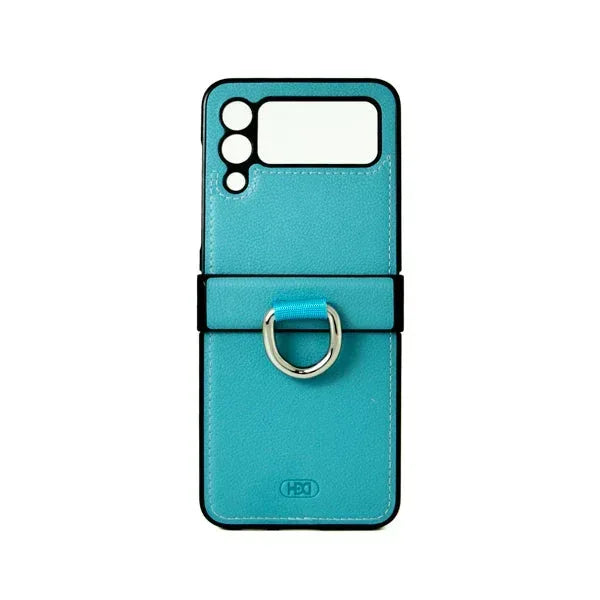 HDD Ring Leather Case Samsung Z Flip 4 - Three