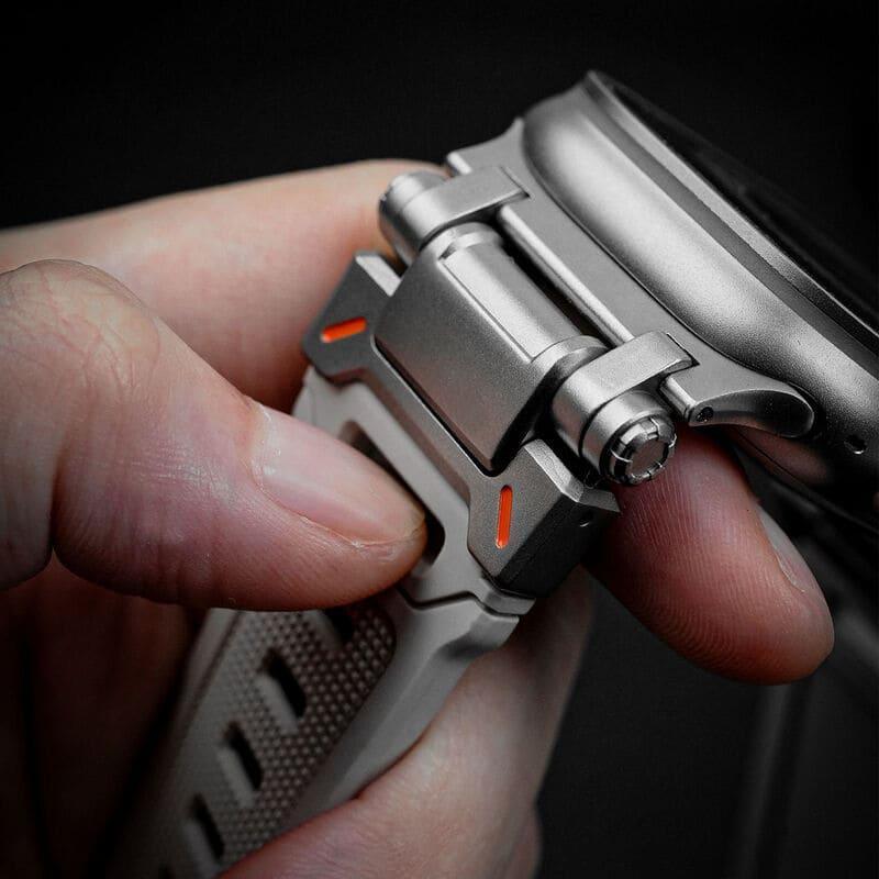 Mechanical Style Sport Silicone Band For Apple Watch - Three