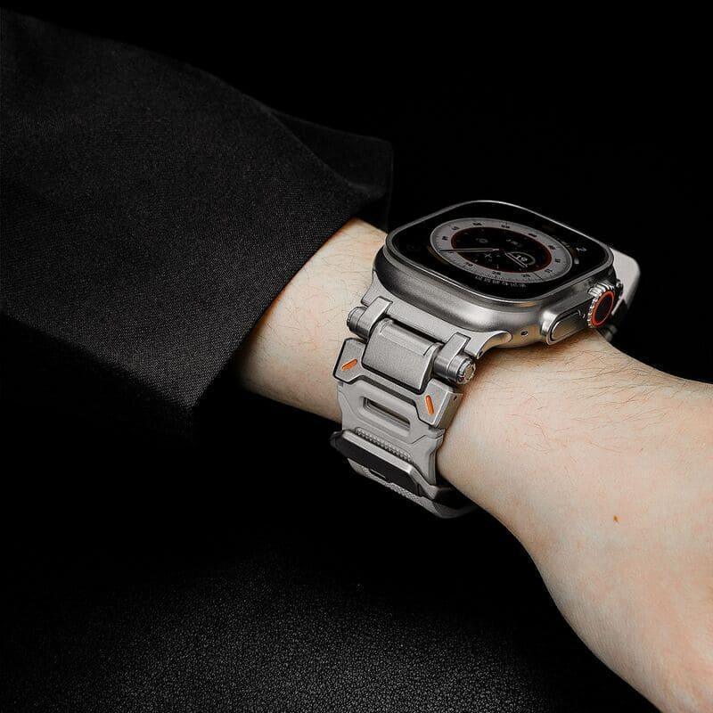 Mechanical Style Sport Silicone Band For Apple Watch - Three