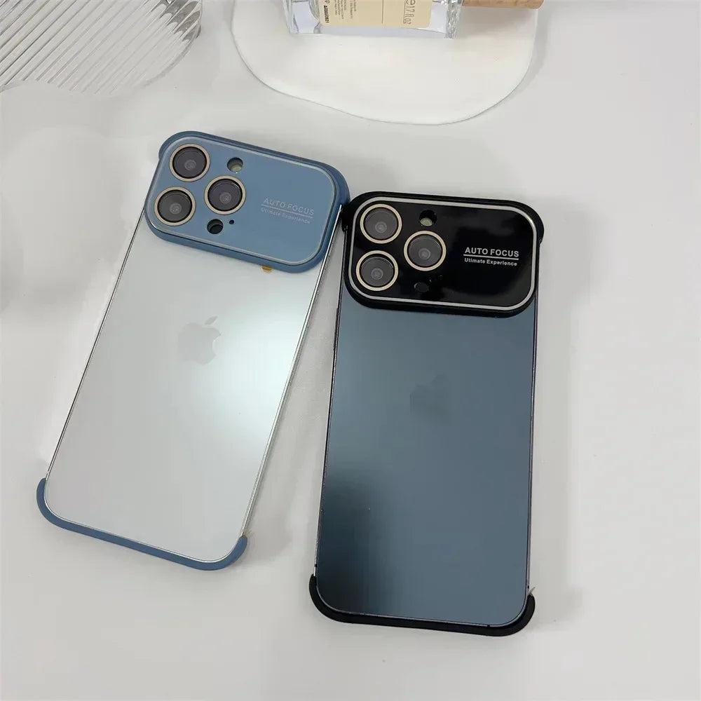 Corner Pad Glass Frameless Case iPhone 15 Pro Max - Three