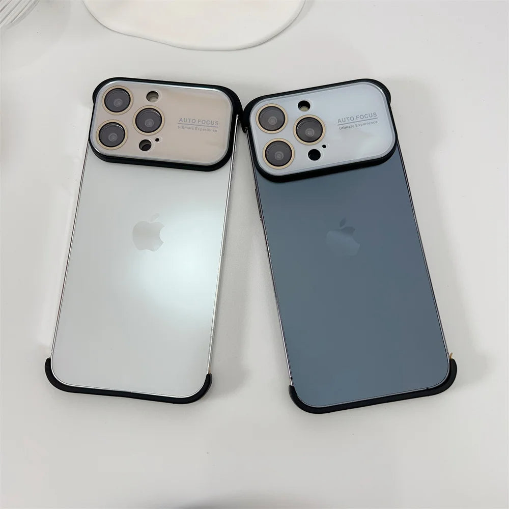 Corner Pad Glass Frameless Case iPhone 15 Pro