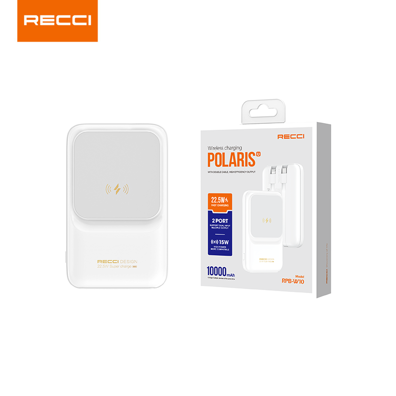 Recci Polaris Magnetic Power Bank 10000 RPB-W10