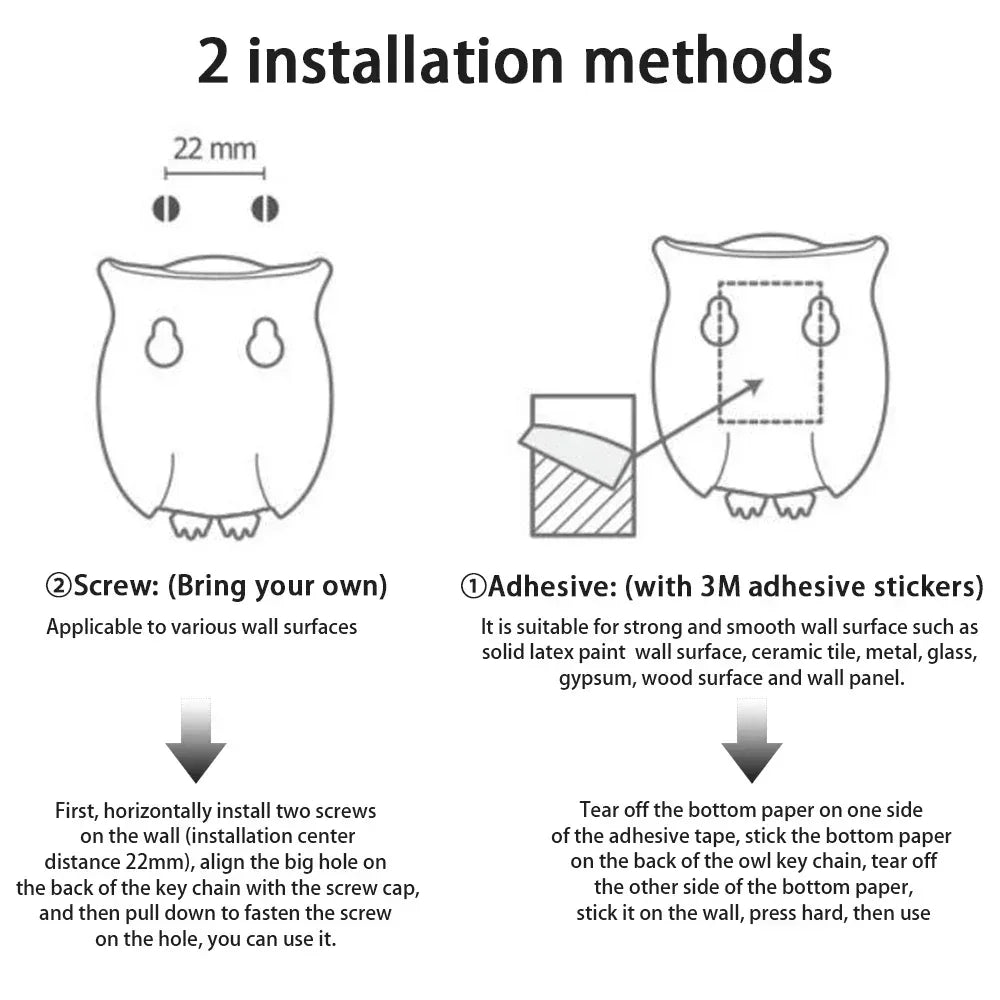 Owl Key Holder - Three