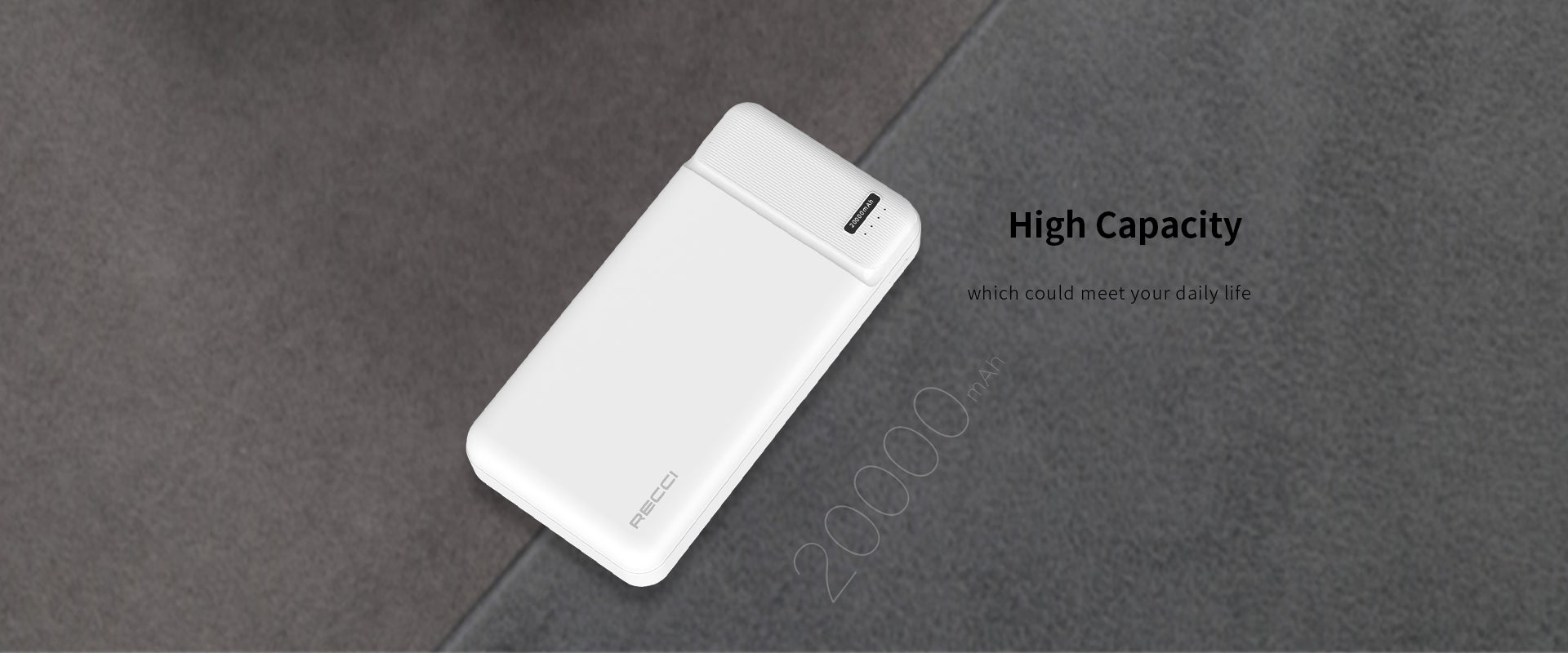 Recci Burton Power Bank 20000 mah 4 Ports RPB-N17C