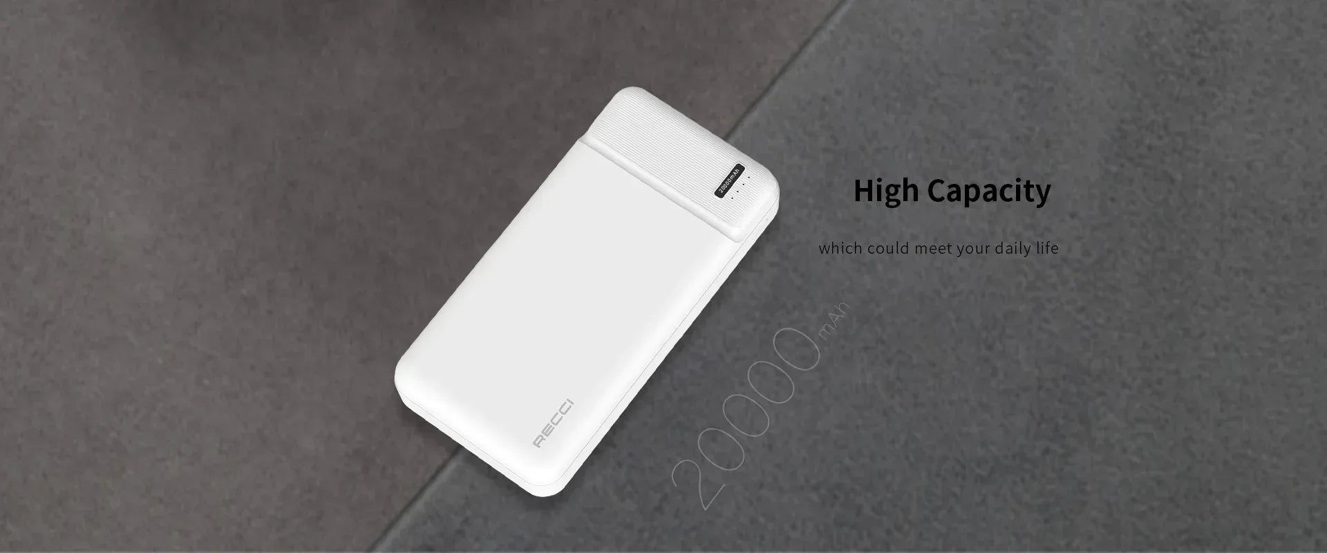 Recci Burton Power Bank 20000 mah 4 Ports RPB-N17C - Three