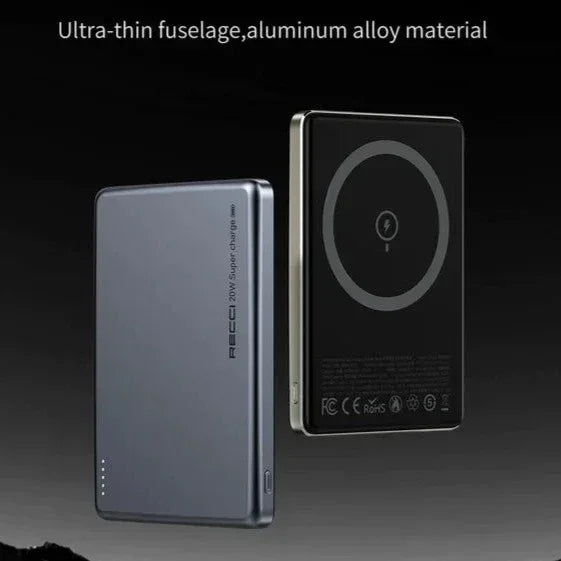 Recci ARMOR 5000mAh Wireless Power Bank RPB-W20 - Three