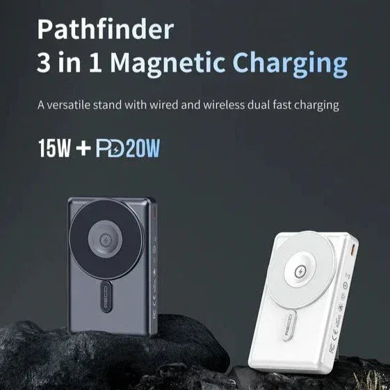 Recci Pathfinder Wireless Magnetic Power Bank PD20W RPB-W19 - Three