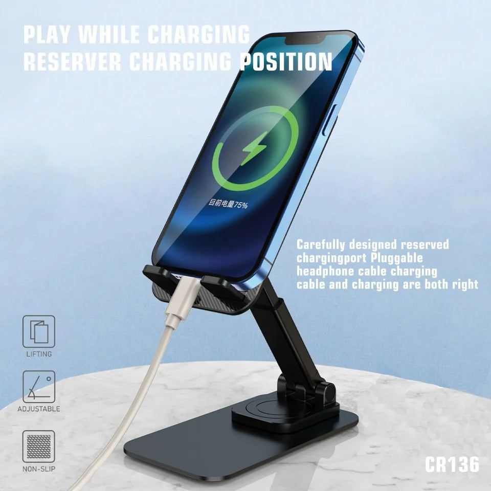 Lenyes 360-Degree Foldable Phone Tablet Stand CR136
