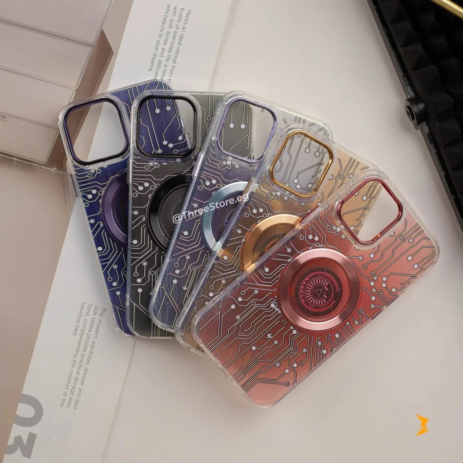 Circuit Board Magnetic Magsafe Phone Case iPhone 12 Pro Max - Three