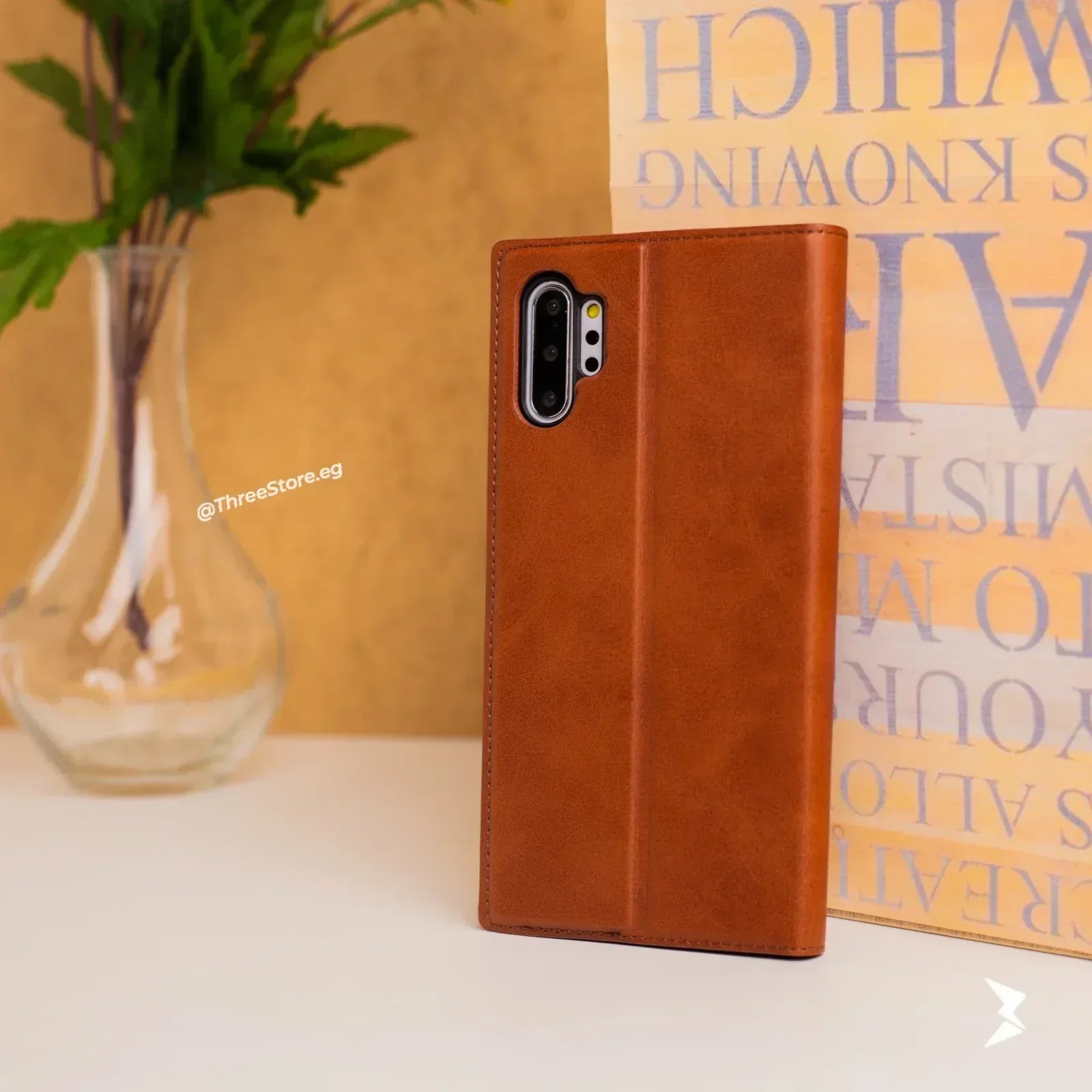 Cradle Flip Leather Case Samsung Note 10 Plus - Three