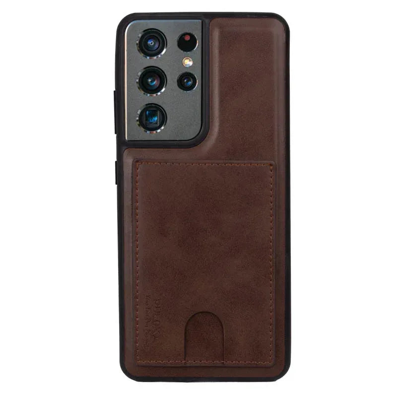 New Puloka Leather Wallet Case Samsung S21 Ultra - Three