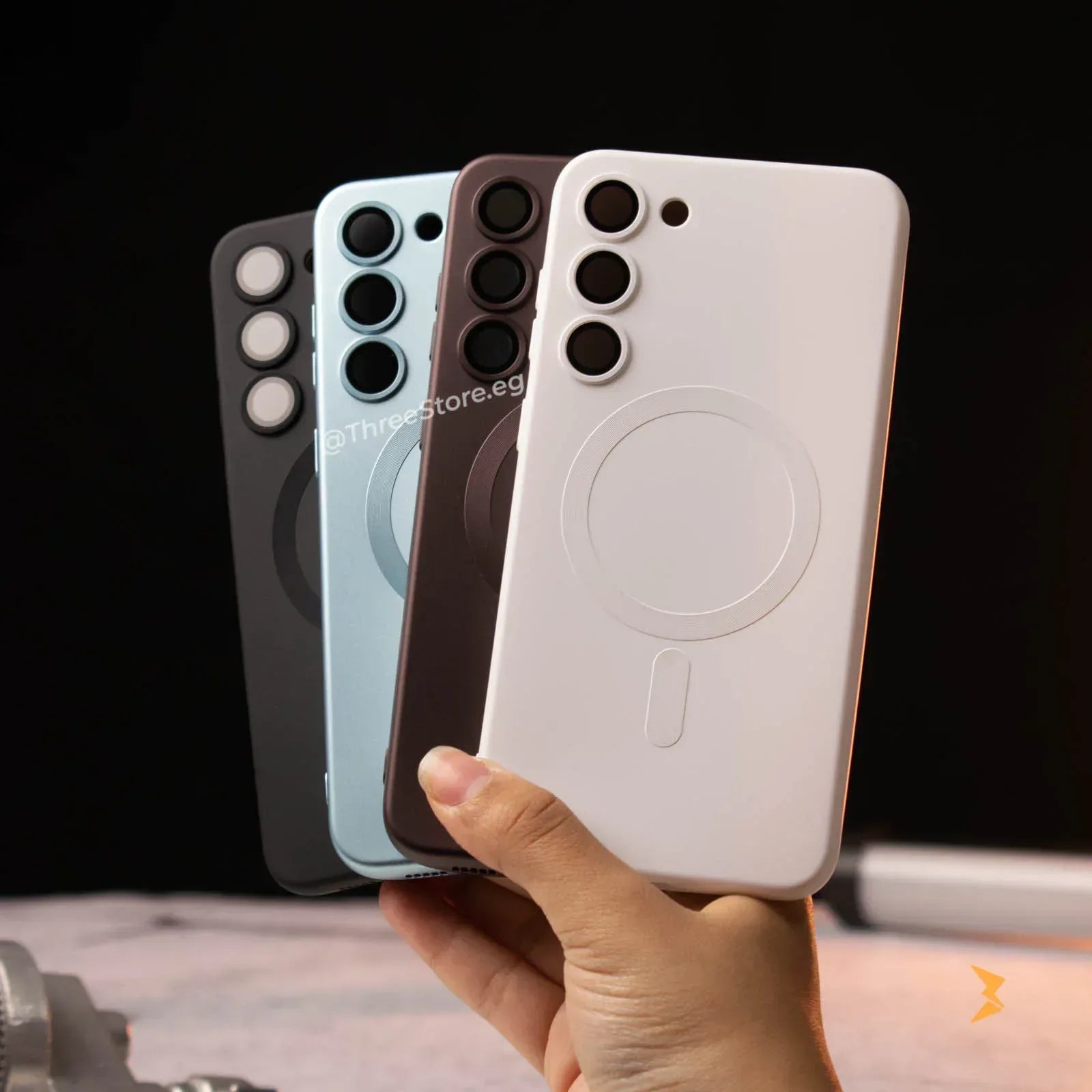 Floveyoo Silicone Magsafe Case Samsung S23 Plus - Three