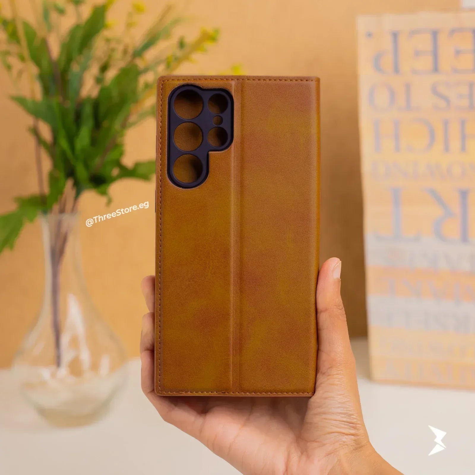 Cradle Flip Leather Case Samsung S22 Ultra - Three