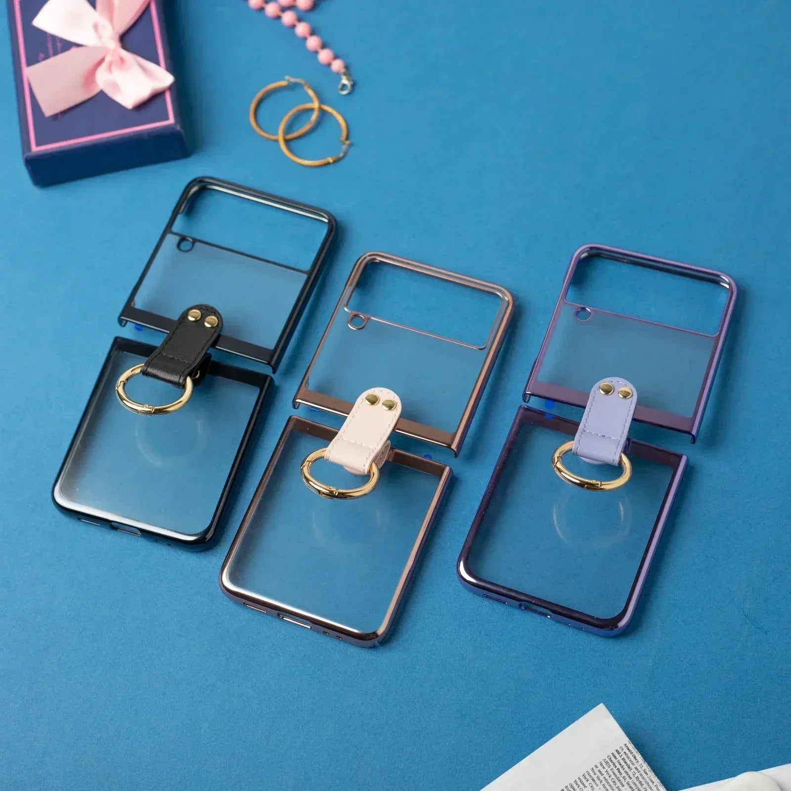 Transparent Ring Case Z Flip 4 - Three