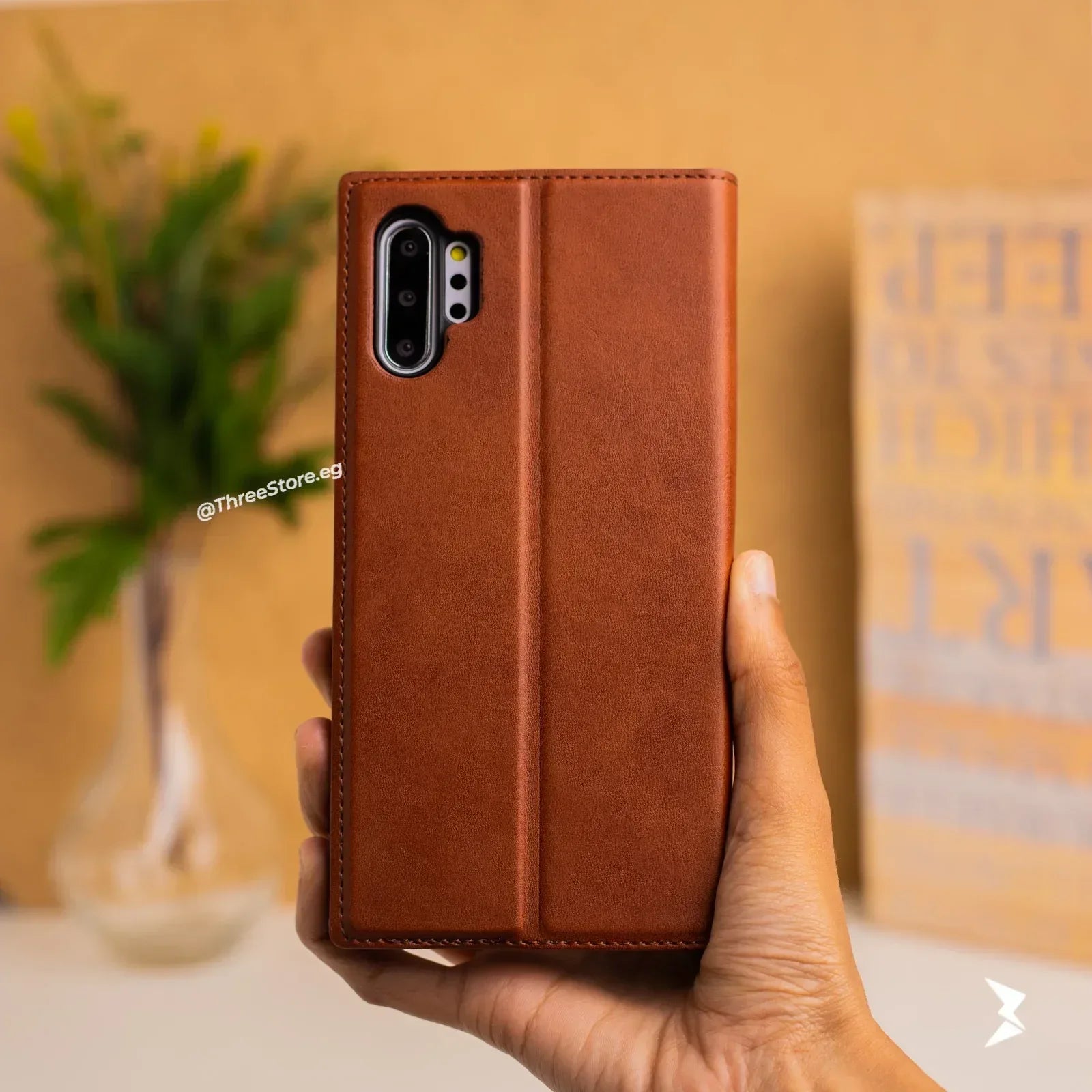 Cradle Flip Leather Case Samsung Note 10 Plus - Three