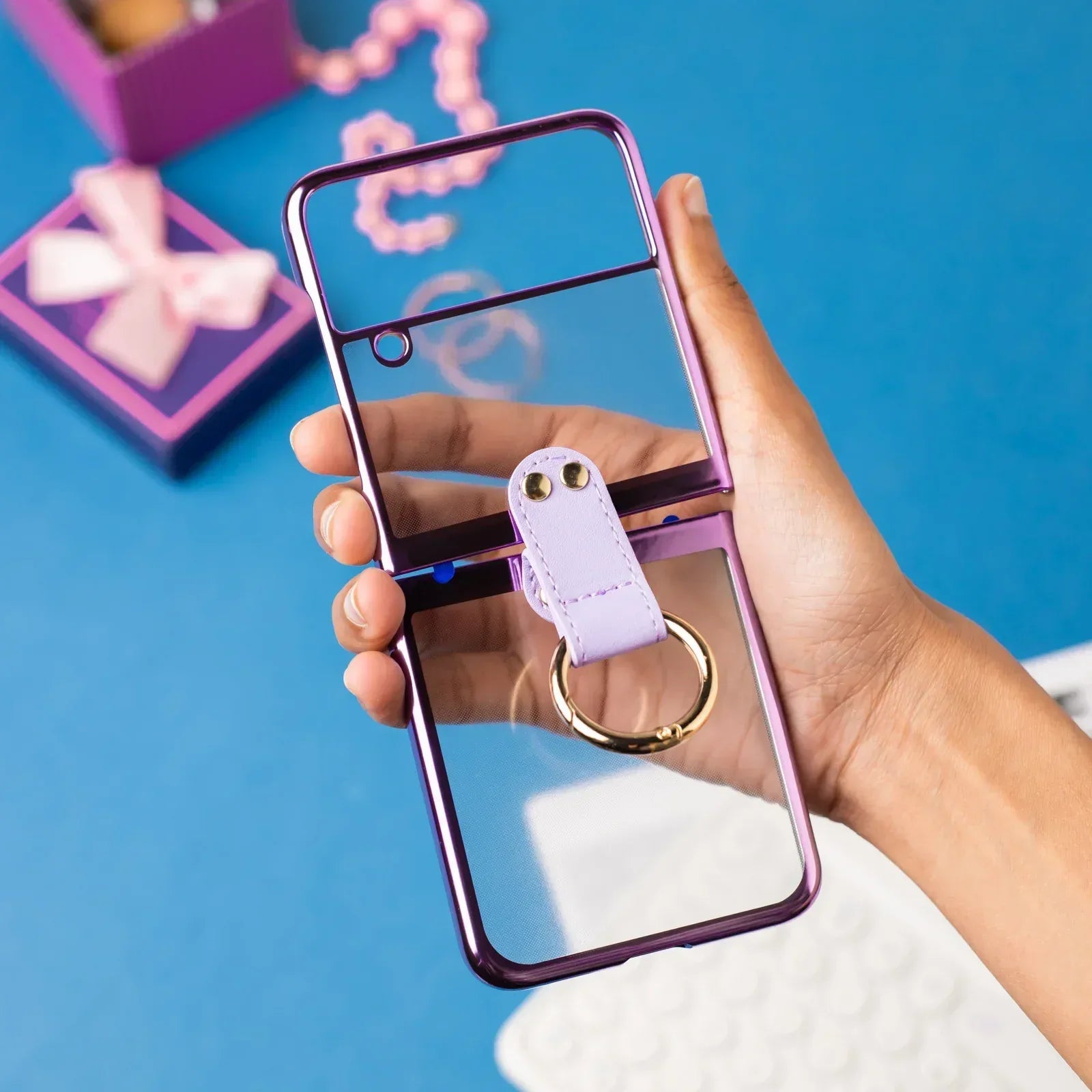 Transparent Ring Case Z Flip 3 - Three