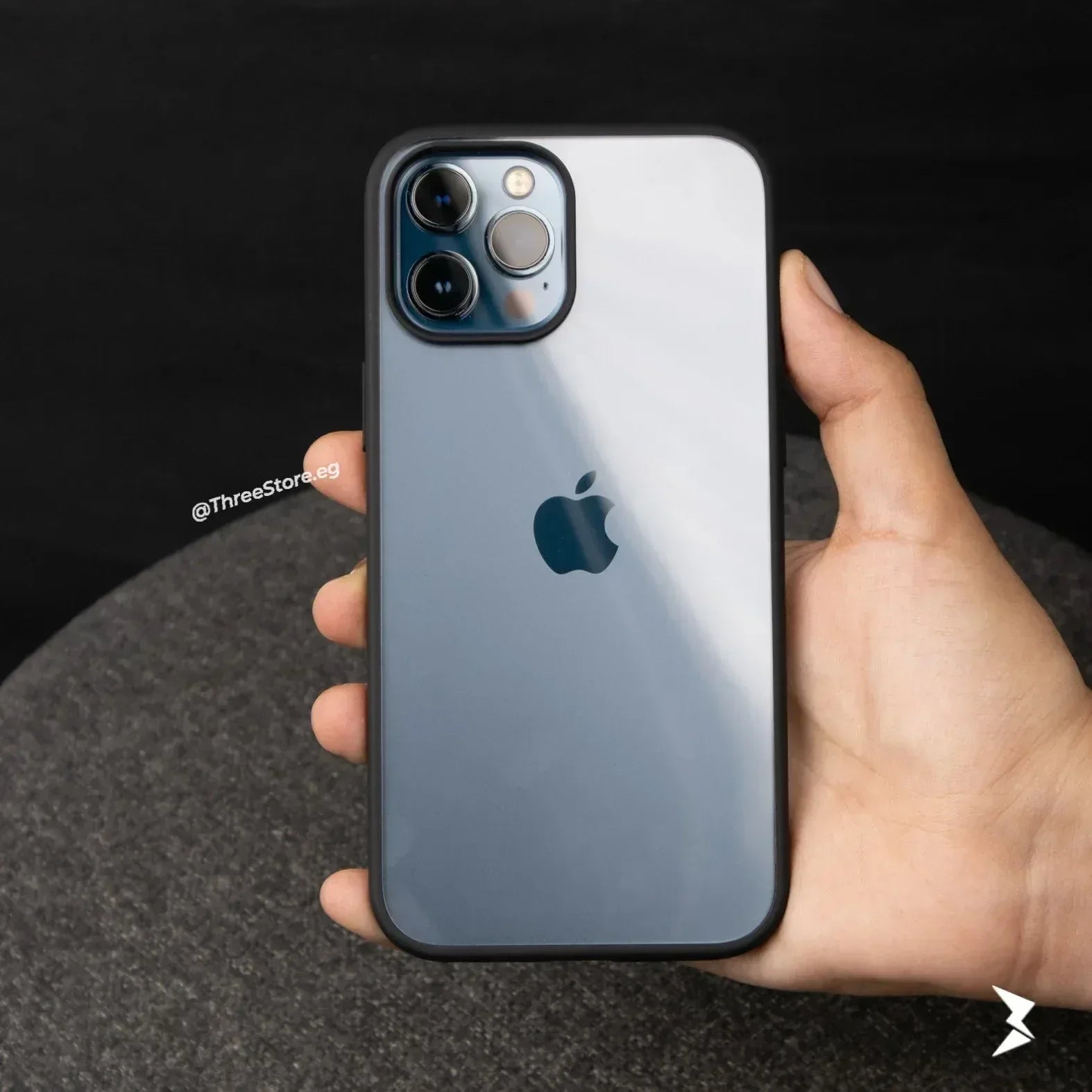 Q Series TPU Clear Back Case iPhone 12 Pro Max - Three
