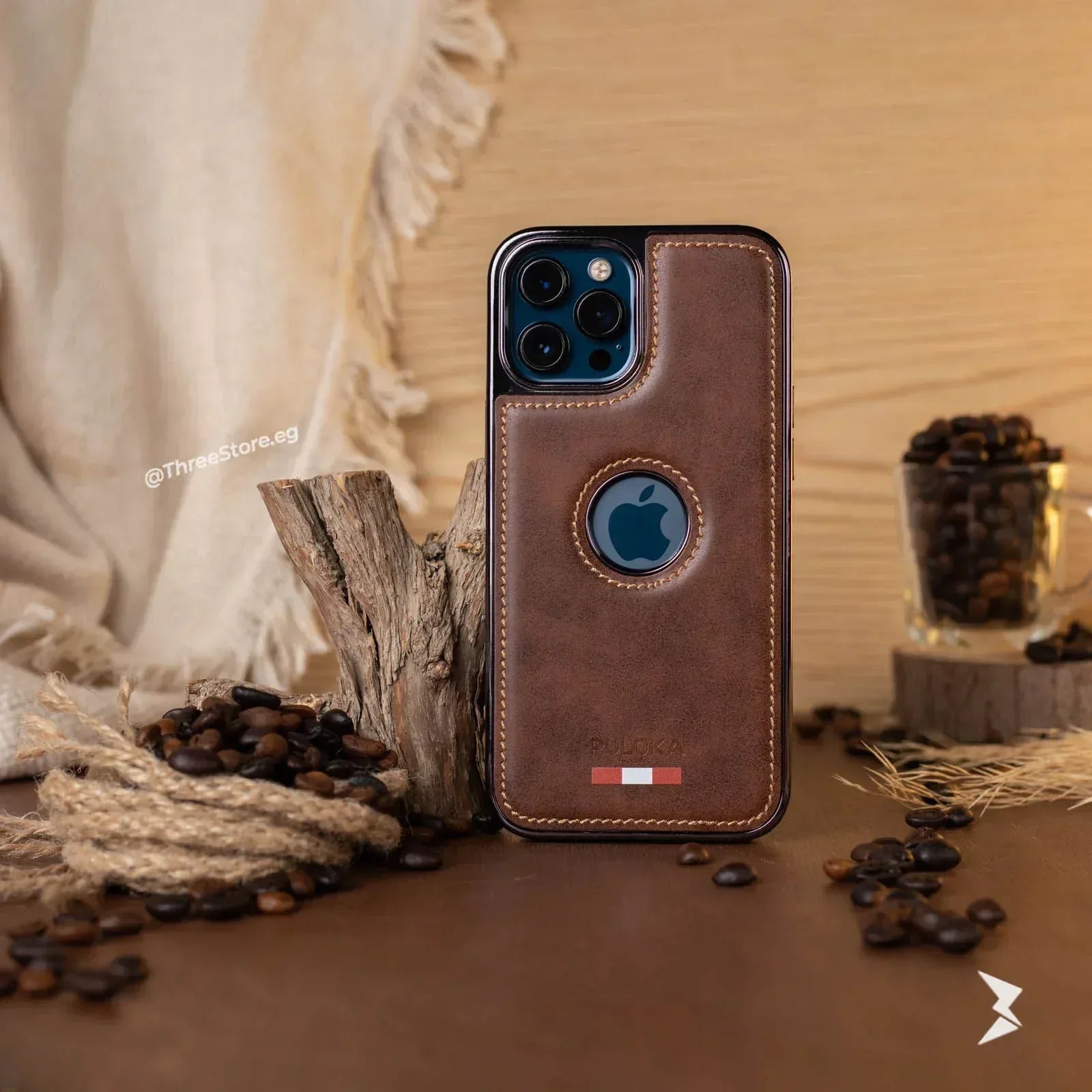 Puloka HandMade Leather Case iPhone 13 Pro Max - Three