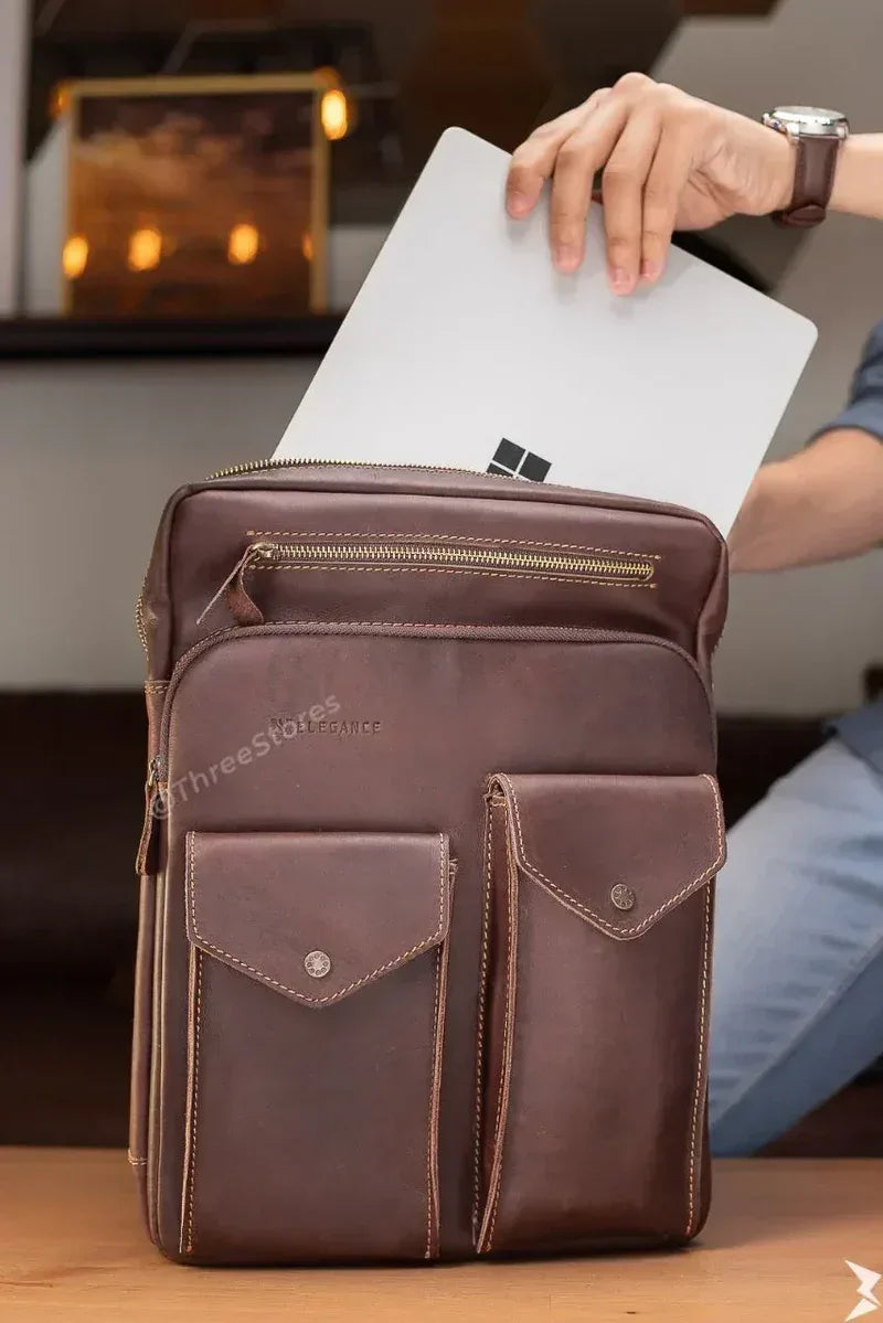 N Elegance Leather Bag - Three
